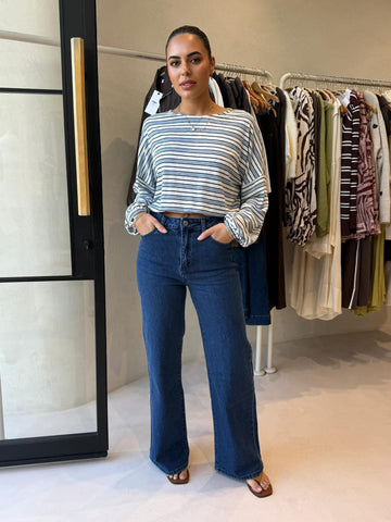 ARA STRIPE TOP- NAUTIC