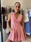 KANDY PLAYSUIT - PINK CHECK