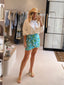 TANZI SKIRT - BLUE FLORAL