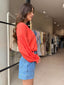 ELOISE BLOUSE - POPPY RED