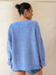 SOUL LONG SLEEVE CARDI - LIGHT BLUE