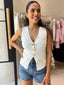 SOLEIL STAR KNIT TOP-WHITE