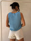 COFFEE KNIT TANK - TEAL