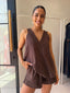 MADDEN SHORT SET-CHOC