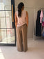 COFFEE KNIT TANK -SALMON