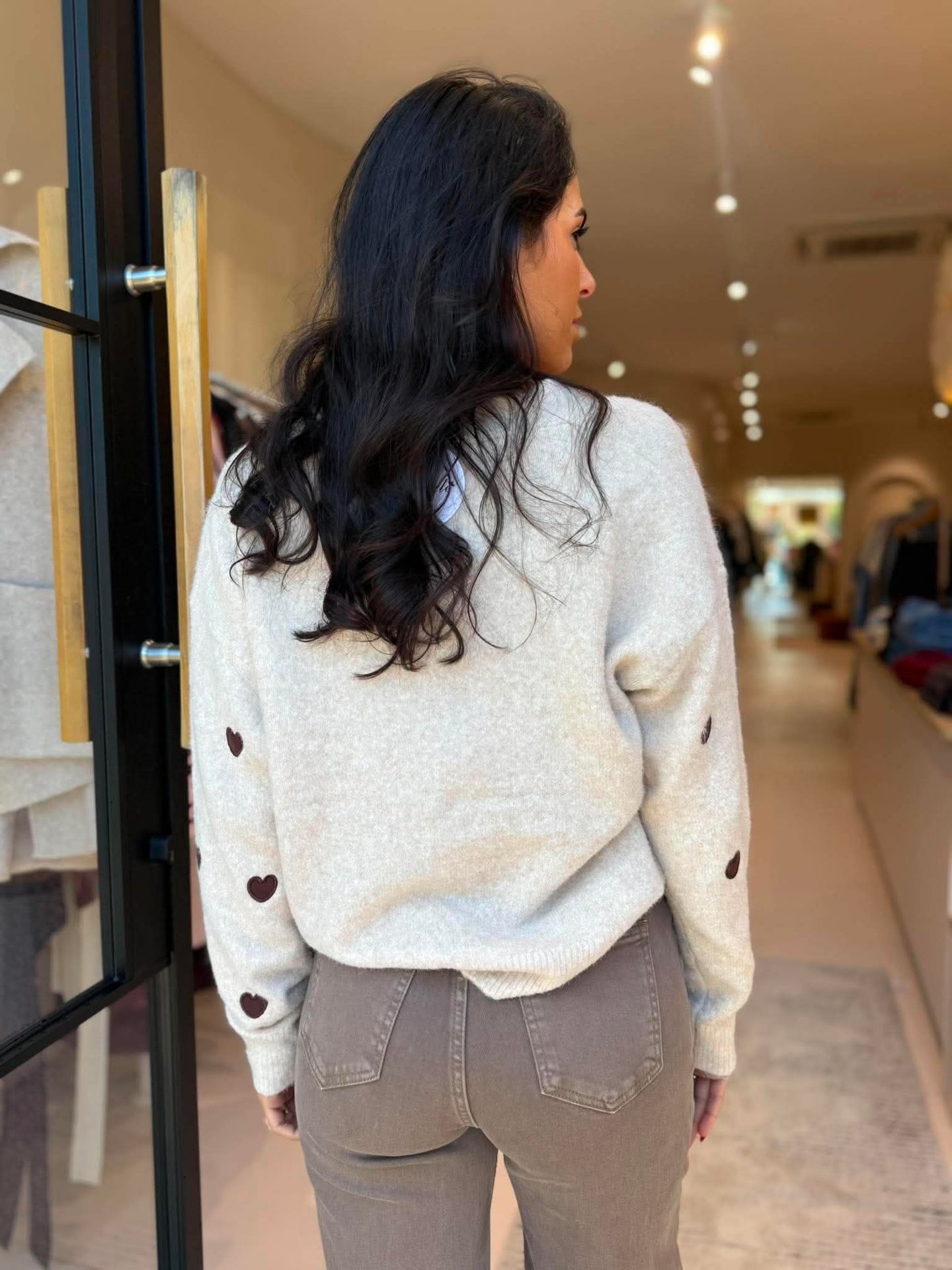 ELAIN CARDI- TAUPE