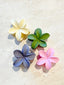 HIBISCUS MATTE FLOWER CLAW  CLIP - PINK