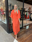 MIRAMAR TWIST MAXI DRESS - CORAL