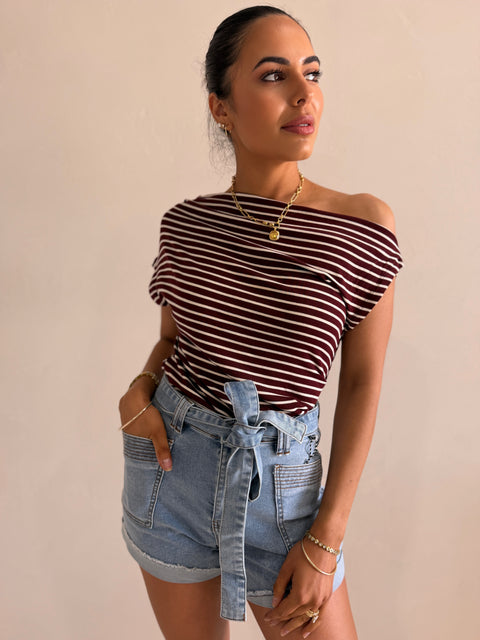 CASA JERSY STRIPE TOP