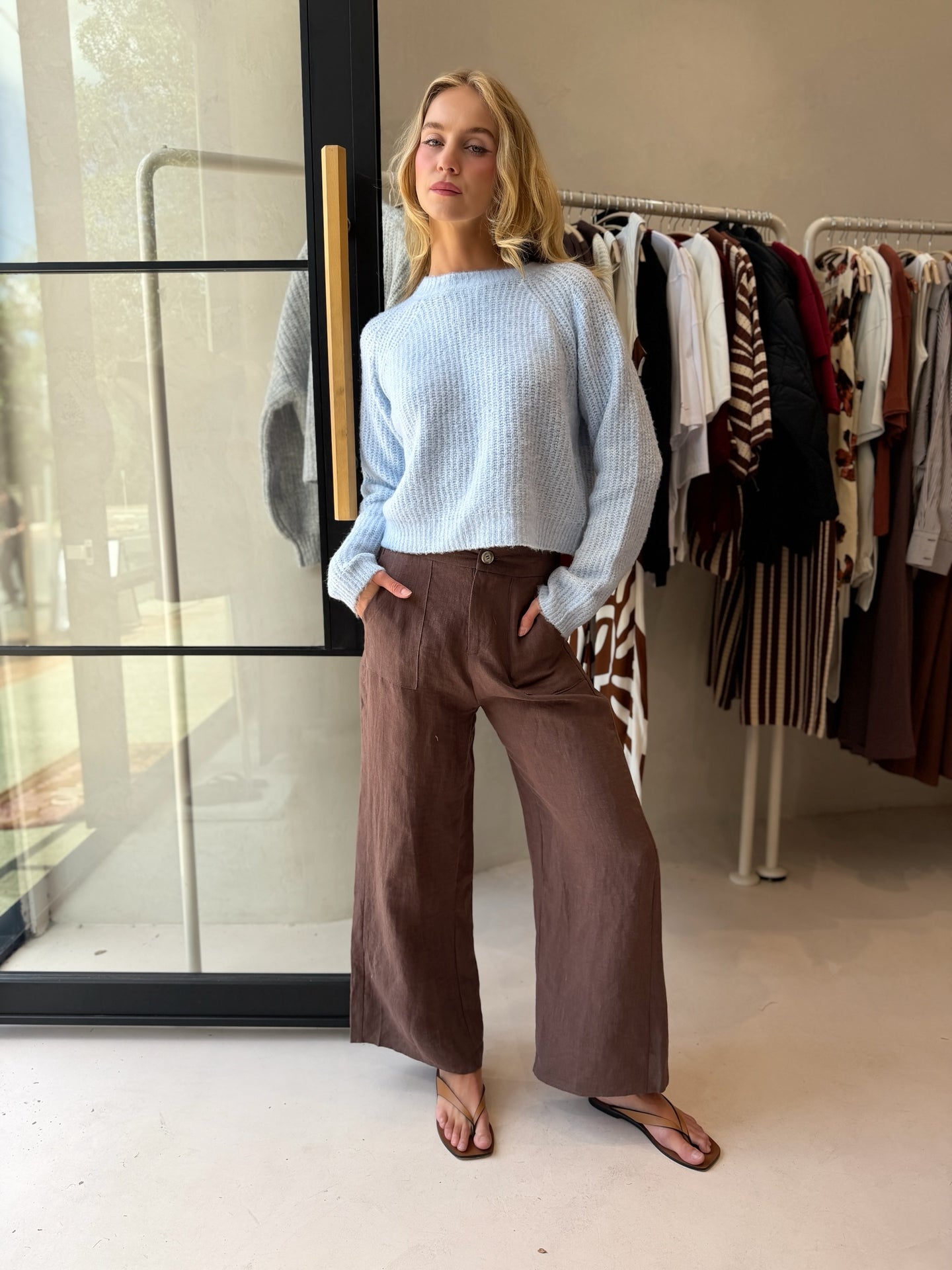 HANNAH KNIT- BLUE