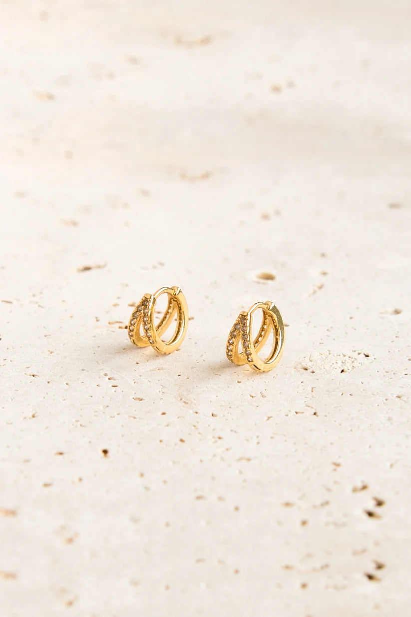 BREE HOOP EARRINGS- GOLD