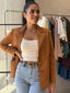 SOPHIE SUEDE JACKET - TERRACOTTA