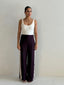 NADIA TRACK PANT - BURGUNDY
