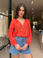 ELOISE BLOUSE - POPPY RED