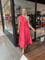 BAJA ONE SHOULDER DRESS - PUNCH