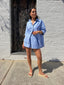 JESSIE SHIRT- BLUE MIST STRIPE