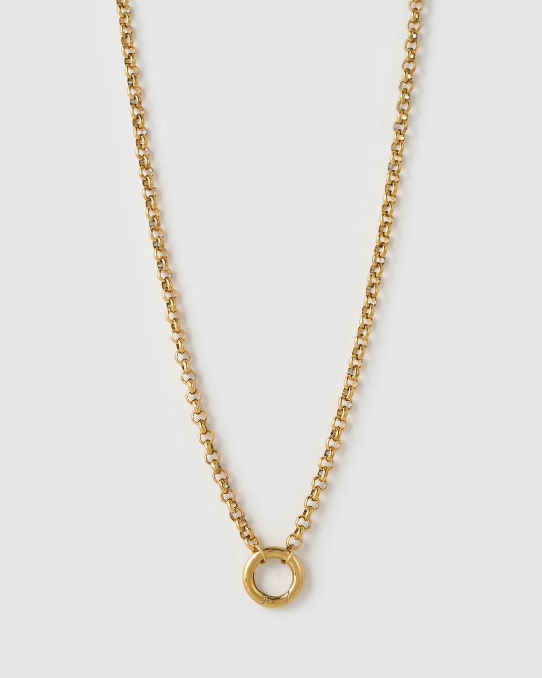 CIRCLE CHARM NECKLACE- GOLD