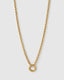 CIRCLE CHARM NECKLACE- GOLD