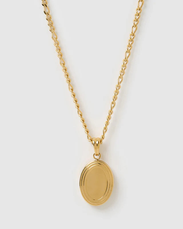 CLASSIC GOLD LOCKET NECKLACE