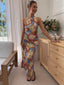 JARRAH DRESS - ABSTRACT FLORAL
