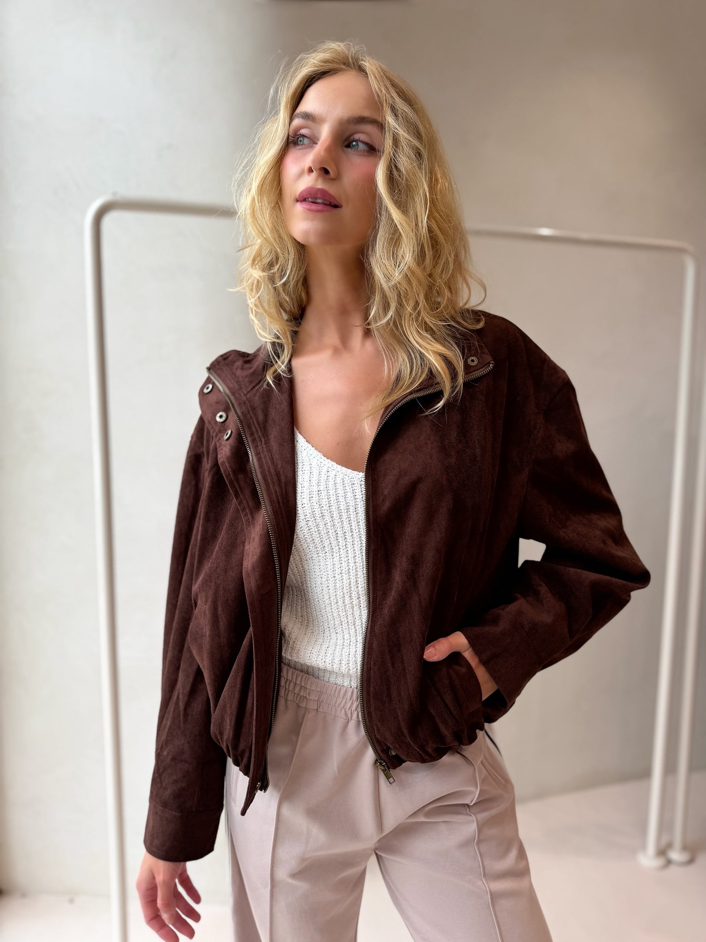 ESPRESSO BOMBER JACKET