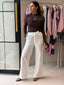 LILA DENIM PANT- WHITE