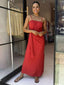 EM TIE SIDE MAXI - RED