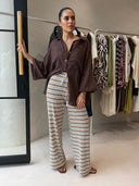 LAGUNA STRIPE PANT-CABANA