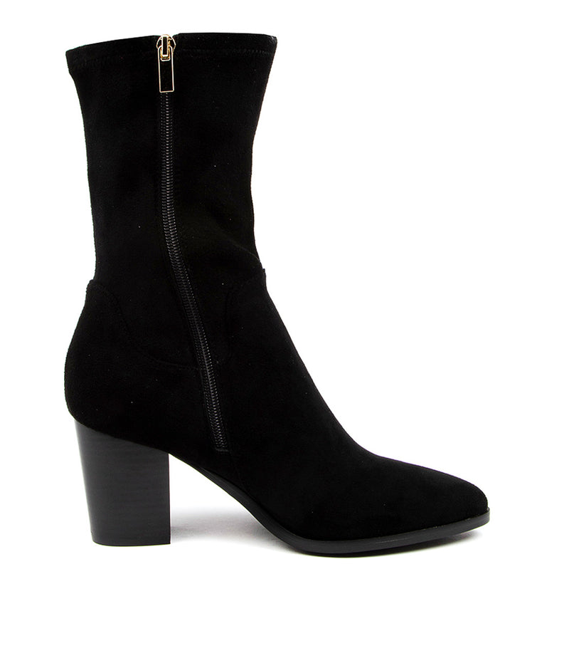 TAYLAN Black Microsuede - Django & Juliette