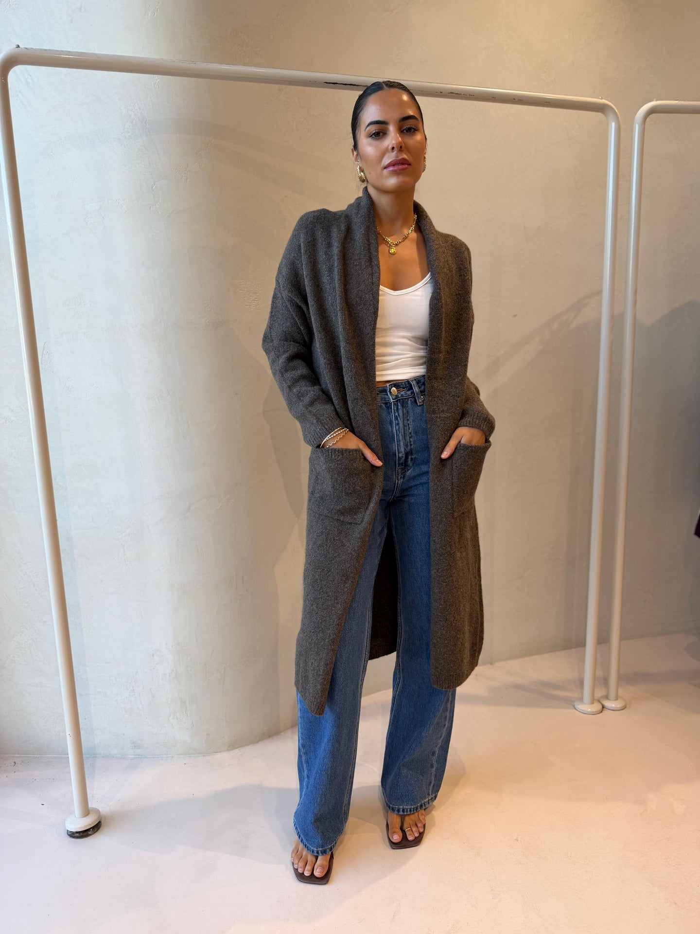 RECREATE KNIT -BROWN