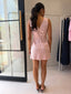 SABINE DRESS - EMBROIDERED BLUSH