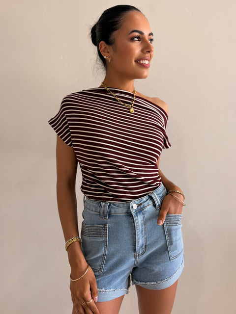 CASA JERSY STRIPE TOP