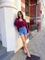 AMELIE CARDIGAN - WINE