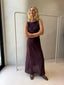BRANDY MAXI DRESS - BURGUNDY