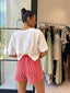 MONTE CARLO STRIPE SHORTS - RED