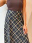 PLAID WRAP SKIRT