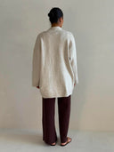 HOLLYS NIGHT IN KNIT CARDI - OATMEAL
