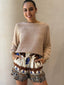 TAPE BOAT KNIT - NUDE
