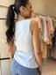 RYLEE WRAP TOP - PALE BLUE