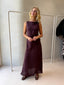 BRANDY MAXI DRESS - BURGUNDY