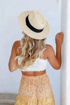 CLASSIC STRAW PANAMA HAT - BLACK