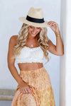 CLASSIC STRAW PANAMA HAT - BLACK