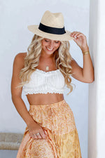 CLASSIC STRAW PANAMA HAT - BLACK