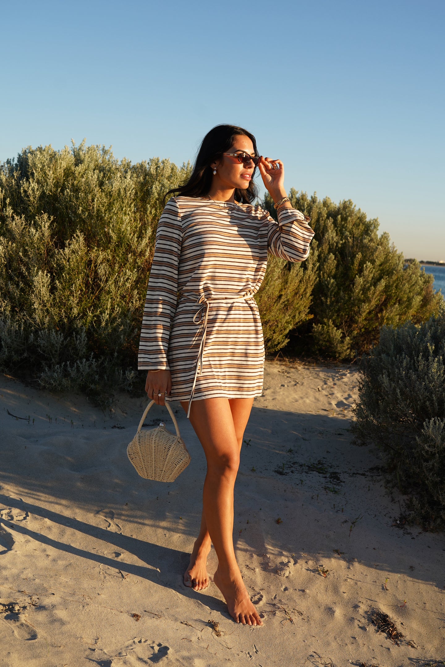 LELANI MINI DRESS- CABANA STRIPE