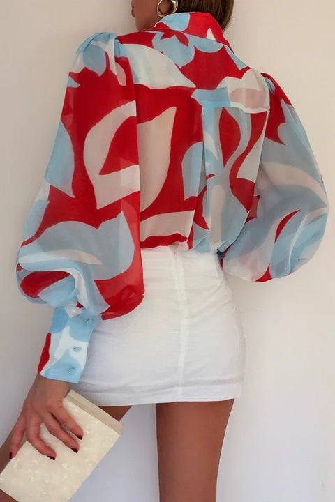 FLEETWOOD BLOUSE- AMOREE RED