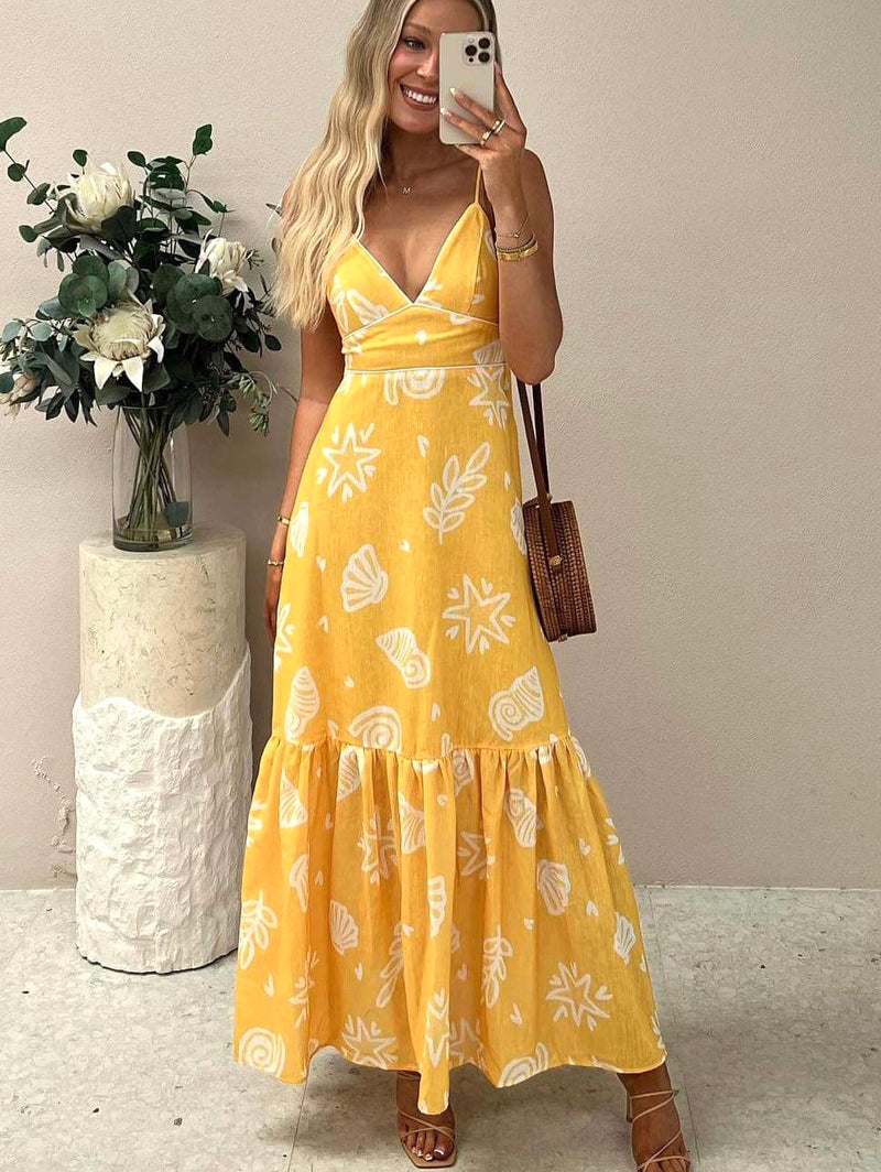Erika Maxi Dress - Yellow