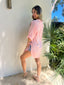BERNIE TOP - CORAL STRIPE