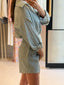KALLIINI MINI DRESS - green stripe