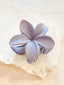 HIBISCUS MATTE FLOWER CLAW CLIP - BLUE