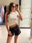 MAYA LACE ASYMMETRIC TOP